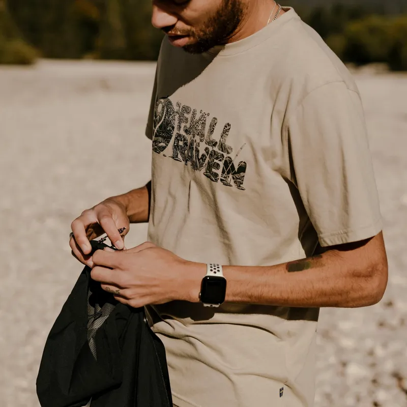 Fjallraven Mens Lush Logo T-Shirt - Fossil-5